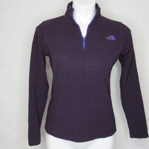 The North Face Purple Fleece GLACIER 1/4 Zip Pullover Top Women's S Small